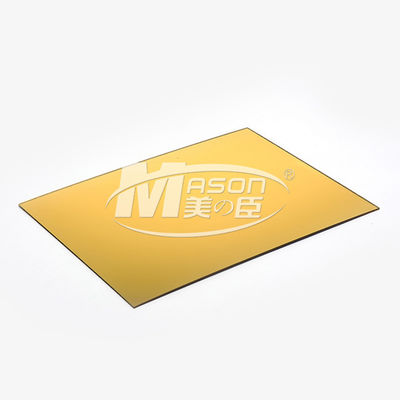 4x8 3mm Gold Silver PMMA กระจกอะคริลิกตัด Plexiglass