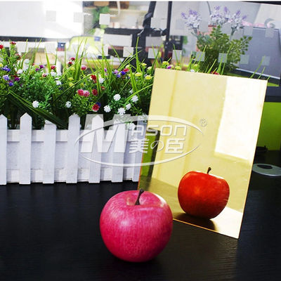 4x8 3mm Gold Silver PMMA กระจกอะคริลิกตัด Plexiglass