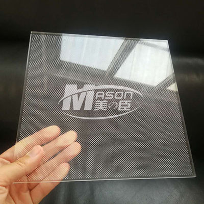 Laser Dot Plexiglass LGP แผ่นนำแสงอะคริลิกพร้อมเอาต์พุตแสงสูง