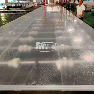 70mm 80mm แผ่นแก้วอะครีลิคสำหรับพิพิธภัณฑ์สัตว์น้ำ Plexiglass Sheets