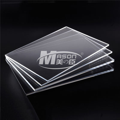 Mason 1/8 &#39;&#39; หนา 1220x2440mm กระดาษอาร์ตเวิร์ก Masked Clear Acrylic Plastic Sheets