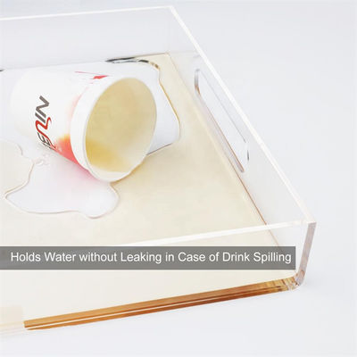 Plexiglass Clear Custom Acrylic Fabrication ถาดอะคริลิค Perspex พร้อมหูหิ้ว