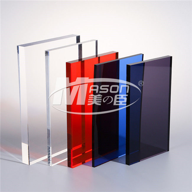 2mm 1220x2440 แผ่นอะครีลิคสีพลาสติก Perspex Glass