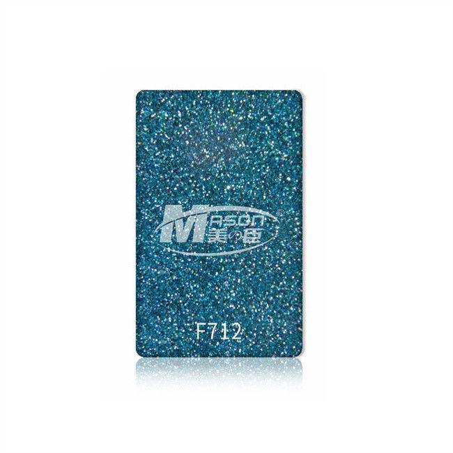 1220x2440x3.0mm Perspex กลิตเตอร์อะคริลิแผ่นพลาสติก Sparkle Design Gold