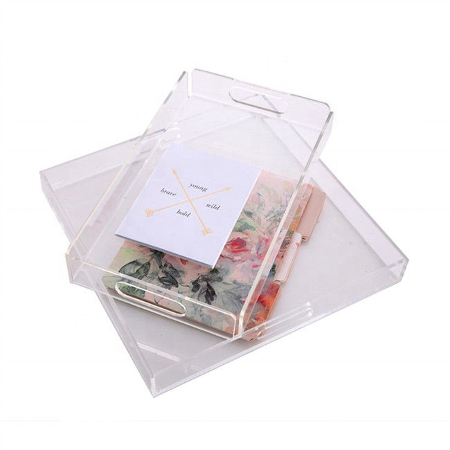 Lucite Custom Acrylic Fabrication ถาดเสิร์ฟอะครีลิคแผ่นอะครีลิคตัดเป็นขนาด