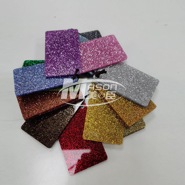 3-5 มม. 1040x1850 มม. สีโปร่งใส Plexi แผ่นแก้ว Glitter แผ่นอะคริลิคสีสันสดใส