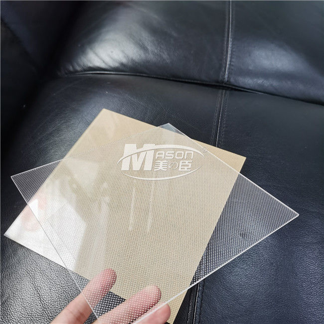 15mm 1220x2440mm Mitsubishi Acrylic Light Guide Plate LGP สำหรับ LED Panel