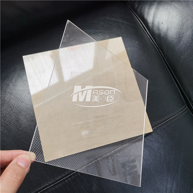 3mm 4mm 6mm Laser Dotted Acrylic Light Guide Plate LED LGP สำหรับไฟ LED แผง